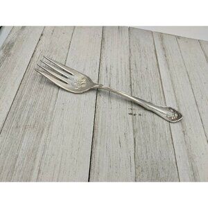 Oneida Community Reliance Plate Bridal Rose aka LA Rose Cold Meat Fork